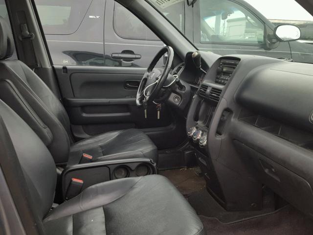 JHLRD78975C007088 - 2005 HONDA CR-V SE GRAY photo 5