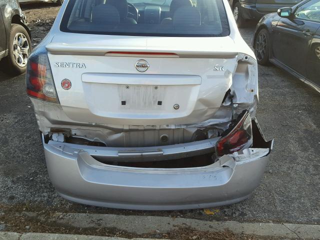 3N1AB6AP7CL737090 - 2012 NISSAN SENTRA 2.0 SILVER photo 9