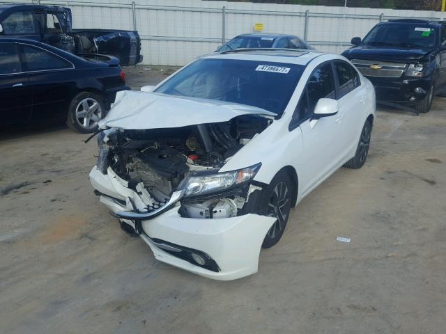 19XFB2F96DE217040 - 2013 HONDA CIVIC EXL WHITE photo 2