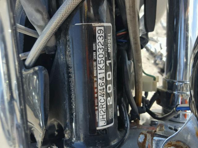 JH2RC44641K503239 - 2001 HONDA VT750 CD2 BLACK photo 10