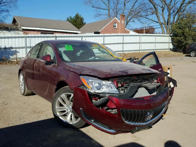 2G4GR5GX0H9137084 - 2017 BUICK REGAL PREM RED photo 1