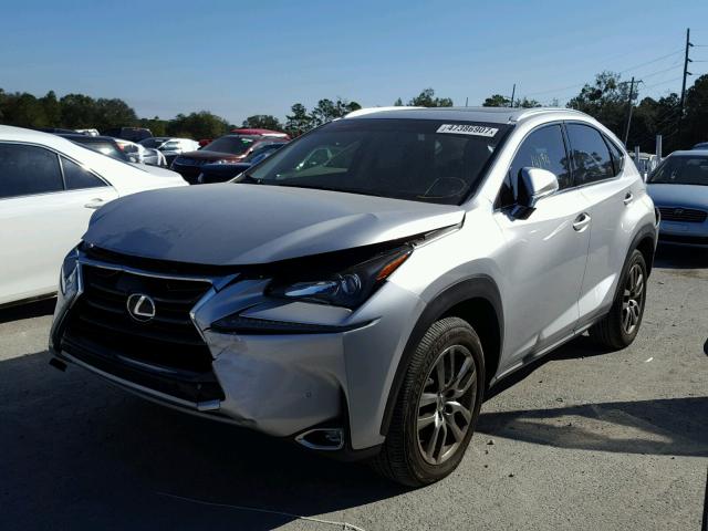 JTJYARBZ0G2028280 - 2016 LEXUS NX 200T SILVER photo 2