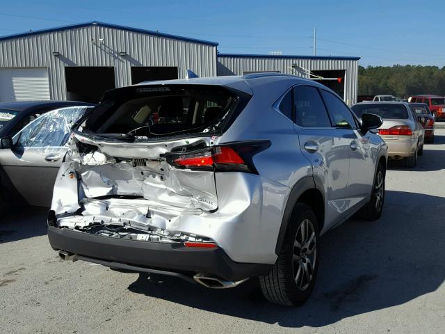 JTJYARBZ0G2028280 - 2016 LEXUS NX 200T SILVER photo 4