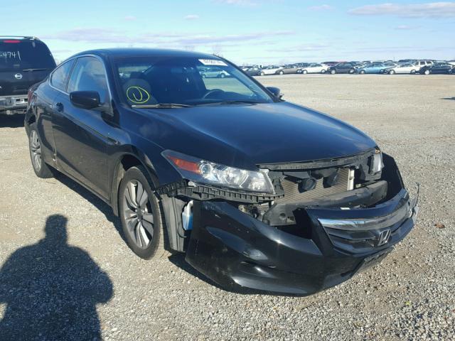 1HGCS1B38CA021456 - 2012 HONDA ACCORD LX BLACK photo 1