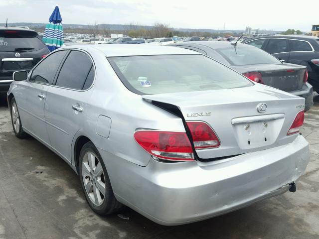 JTHBA30G755129401 - 2005 LEXUS ES 330 SILVER photo 3