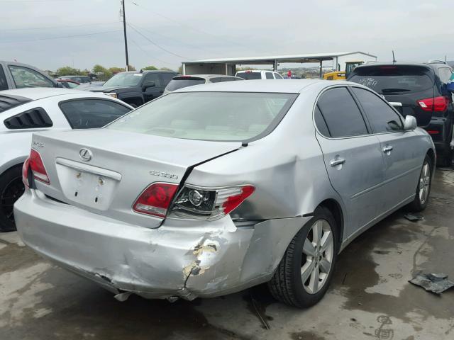 JTHBA30G755129401 - 2005 LEXUS ES 330 SILVER photo 4