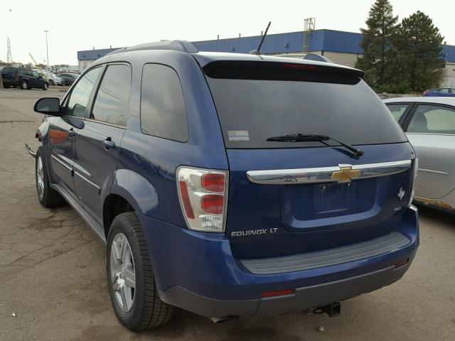 2CNDL63F096227426 - 2009 CHEVROLET EQUINOX LT BLUE photo 3