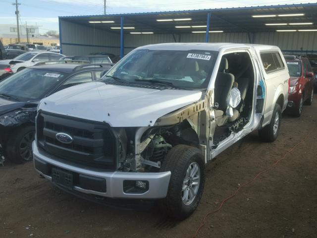 1FTEX1EP4GKD44068 - 2016 FORD F150 SUPER SILVER photo 2