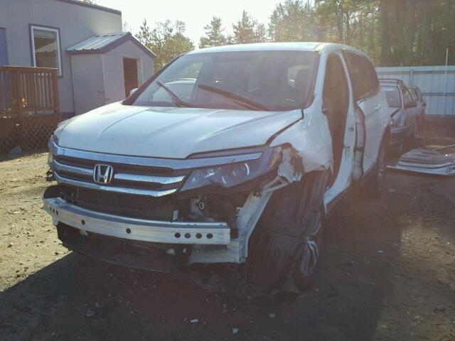 5FNYF6H33GB026624 - 2016 HONDA PILOT EX WHITE photo 2