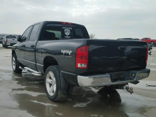 1D7HU18D55J564304 - 2005 DODGE RAM 1500 S BLACK photo 3