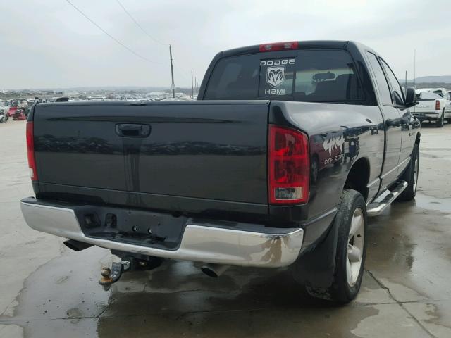 1D7HU18D55J564304 - 2005 DODGE RAM 1500 S BLACK photo 4