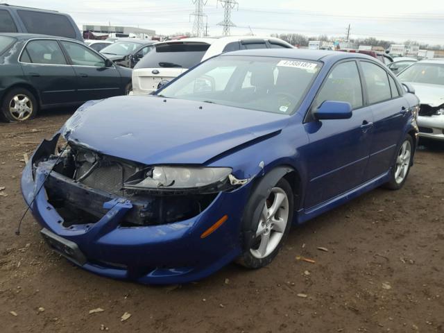 1YVHP84C455M30720 - 2005 MAZDA 6 I Կապույտ լուսանկար 2