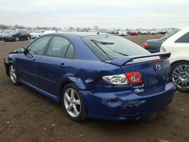 1YVHP84C455M30720 - 2005 MAZDA 6 I Կապույտ լուսանկար 3