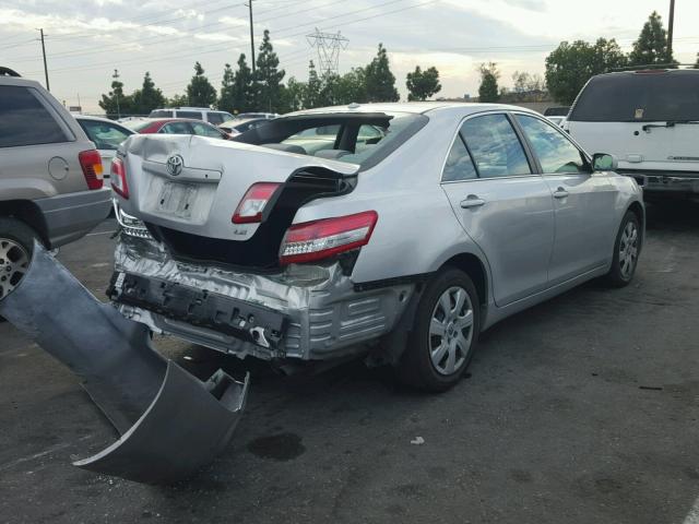 4T4BF3EK8AR011567 - 2010 TOYOTA CAMRY BASE SILVER photo 4