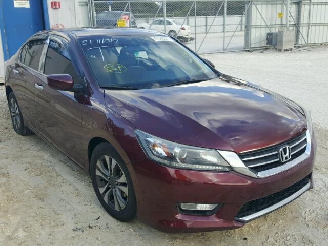 1HGCR2F36DA137686 - 2013 HONDA ACCORD LX MAROON photo 1