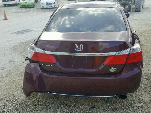 1HGCR2F36DA137686 - 2013 HONDA ACCORD LX MAROON photo 9