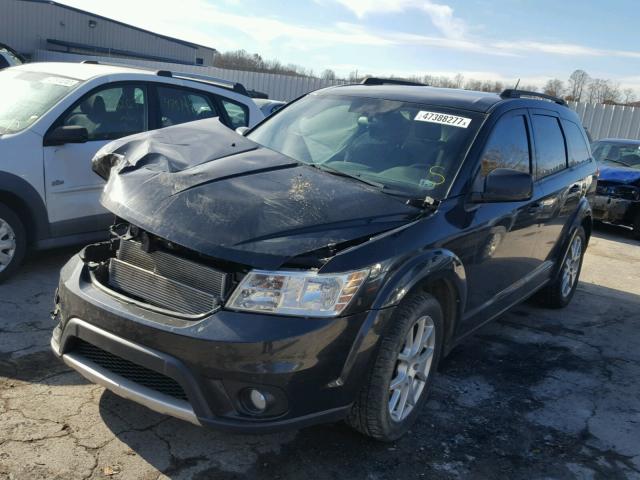 3C4PDDBG0CT257705 - 2012 DODGE JOURNEY SX BLACK photo 2