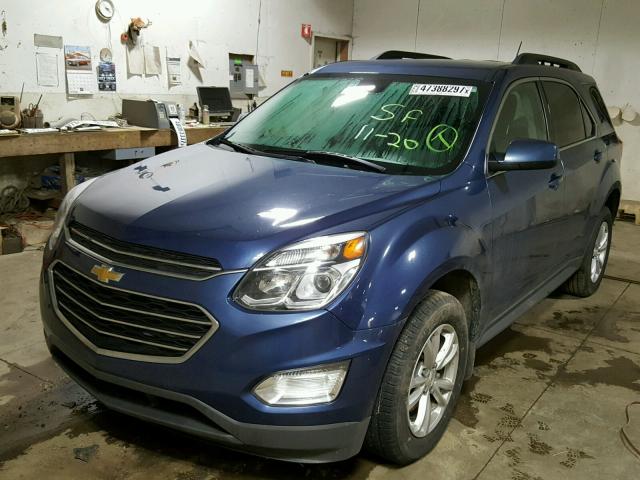 2GNFLFEK5G6213114 - 2016 CHEVROLET EQUINOX LT BLUE photo 2