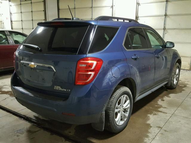 2GNFLFEK5G6213114 - 2016 CHEVROLET EQUINOX LT BLUE photo 4