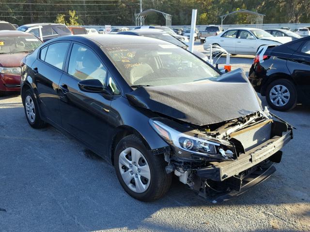 3KPFK4A78HE063423 - 2017 KIA FORTE LX BLACK photo 1