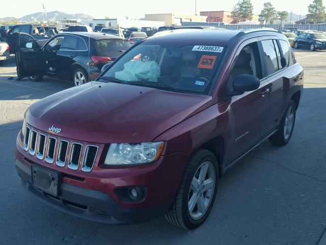 1C4NJCCB6CD632063 - 2012 JEEP COMPASS LI RED photo 2