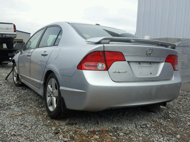 1HGFA16847L025200 - 2007 HONDA CIVIC EX SILVER photo 3