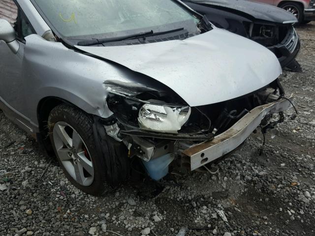 1HGFA16847L025200 - 2007 HONDA CIVIC EX SILVER photo 9