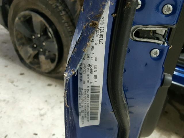 1C6RR7LT1GS254141 - 2016 RAM 1500 SLT BLUE photo 10