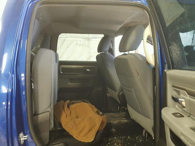 1C6RR7LT1GS254141 - 2016 RAM 1500 SLT BLUE photo 6