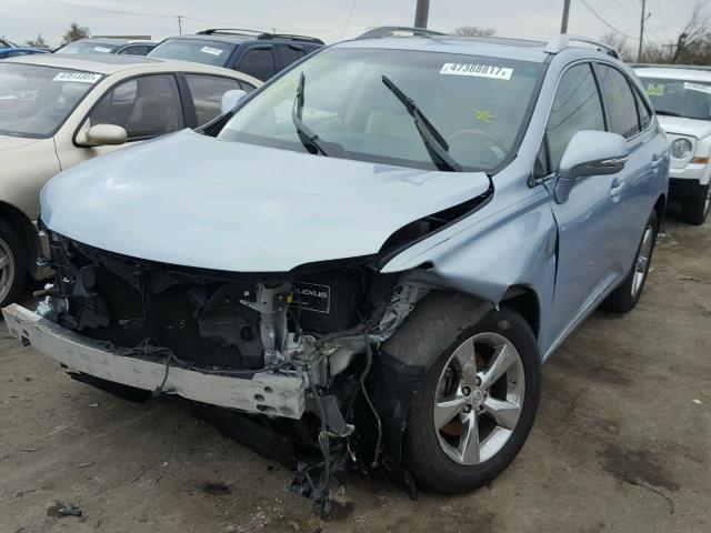 2T2BK1BA5BC095058 - 2011 LEXUS RX 350 BLUE photo 2