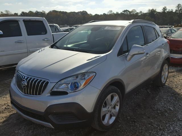 KL4CJASBXFB101407 - 2015 BUICK ENCORE SILVER photo 2