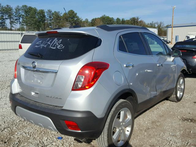 KL4CJASBXFB101407 - 2015 BUICK ENCORE SILVER photo 4