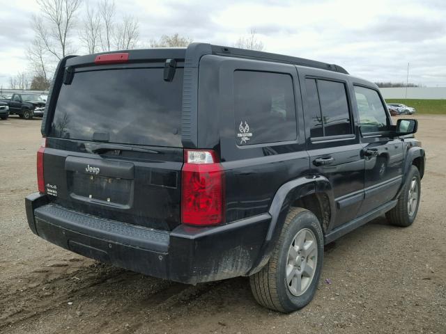 1J8HG48K67C621188 - 2007 JEEP COMMANDER BLACK photo 4