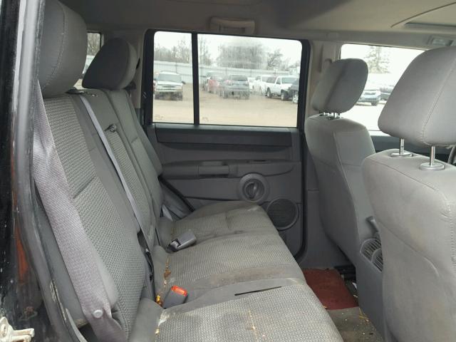 1J8HG48K67C621188 - 2007 JEEP COMMANDER BLACK photo 6