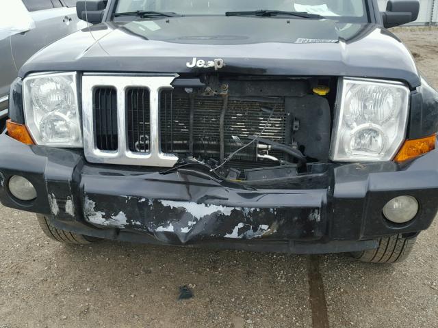 1J8HG48K67C621188 - 2007 JEEP COMMANDER BLACK photo 9