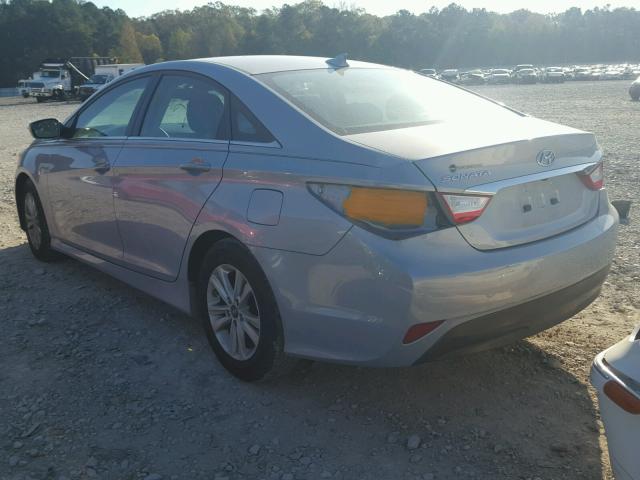 5NPEB4AC6EH822067 - 2014 HYUNDAI SONATA GLS SILVER photo 3