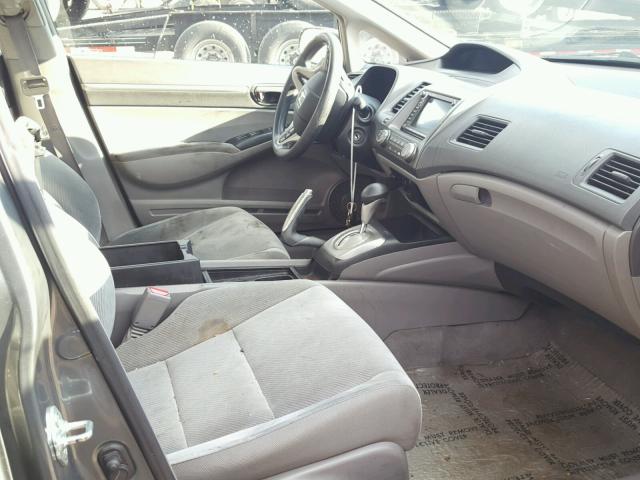 2HGFA16839H307053 - 2009 HONDA CIVIC EX ნაცრისფერი ფოტო 5