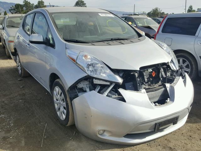 1N4AZ0CP7GC306856 - 2016 NISSAN LEAF S SILVER photo 1