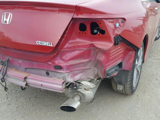 1HGCT1B31DA009471 - 2013 HONDA ACCORD LX- RED photo 9