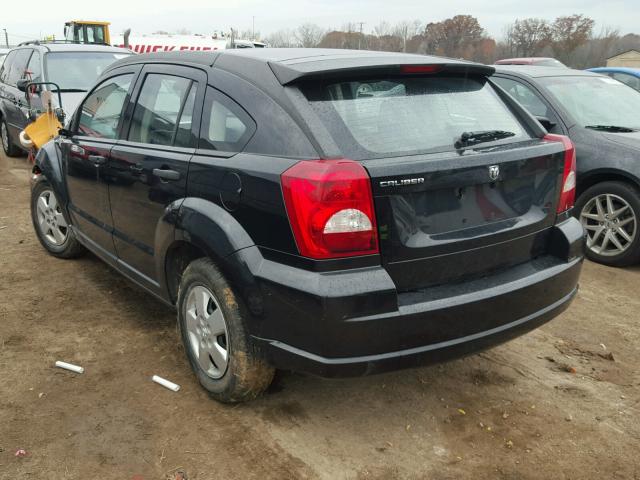 1B3HB28B48D541525 - 2008 DODGE CALIBER BLACK photo 3