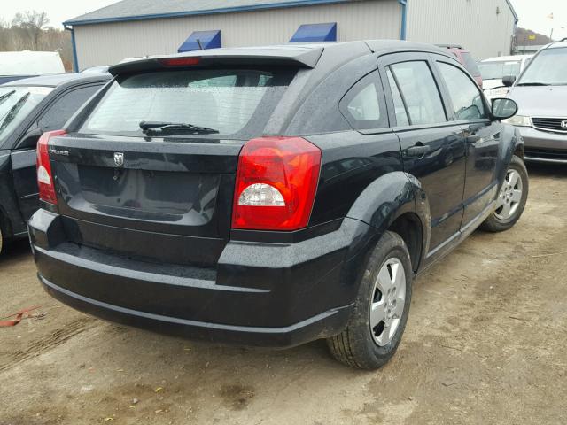 1B3HB28B48D541525 - 2008 DODGE CALIBER BLACK photo 4