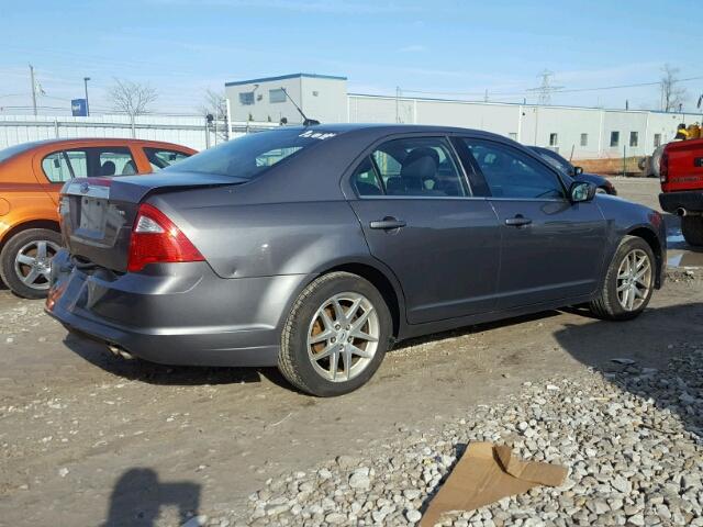 3FAHP0JA8BR283052 - 2011 FORD FUSION SEL CHARCOAL photo 4