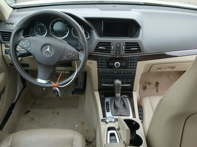 WDDKK5GF7BF038227 - 2011 MERCEDES-BENZ E 350 WHITE photo 9