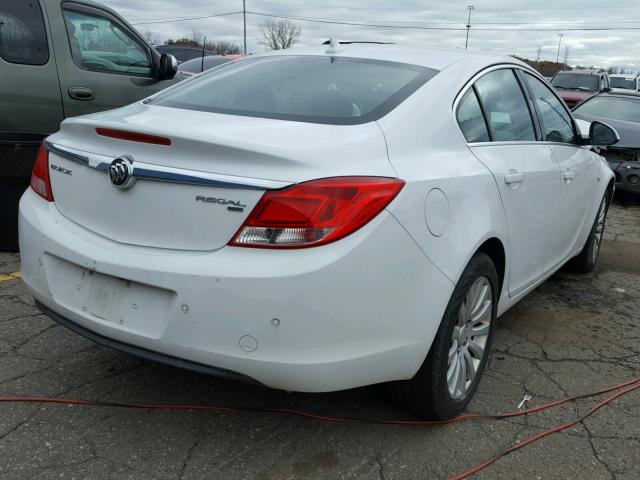 W04GR5ECXB1001569 - 2011 BUICK REGAL CXL WHITE photo 4