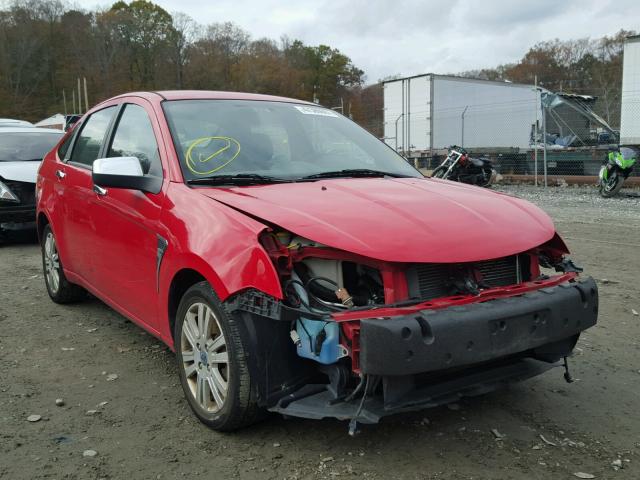 1FAHP35N98W284716 - 2008 FORD FOCUS SE RED photo 1