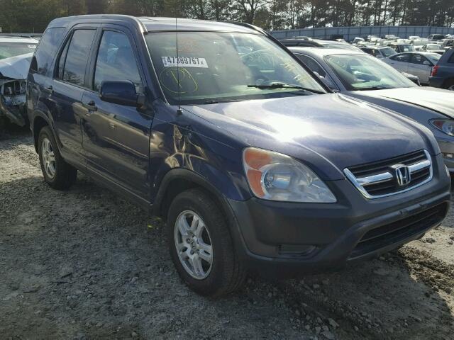 JHLRD78822C083160 - 2002 HONDA CR-V EX BLUE photo 1