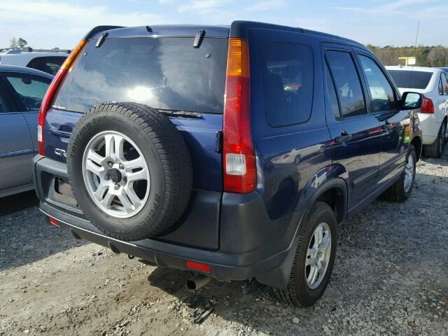 JHLRD78822C083160 - 2002 HONDA CR-V EX BLUE photo 4