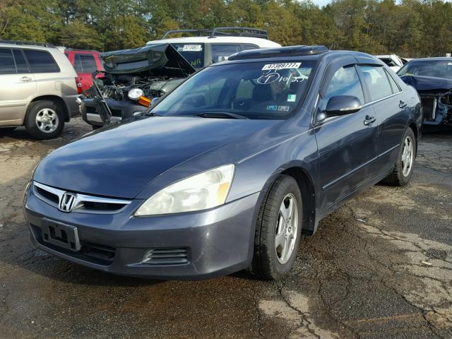 JHMCN36427C002608 - 2007 HONDA ACCORD HYB GRAY photo 2