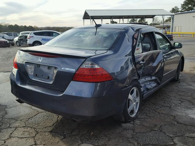 JHMCN36427C002608 - 2007 HONDA ACCORD HYB GRAY photo 4