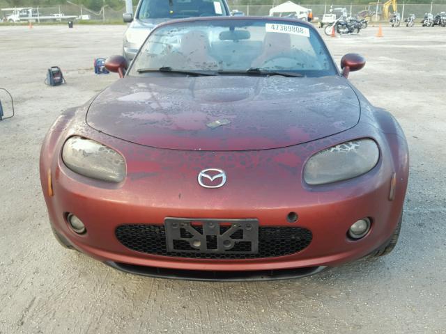 JM1NC25F460107566 - 2006 MAZDA MX-5 MIATA RED photo 10